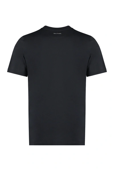 Shop Paul Smith Cotton Crew-neck T-shirt In Black