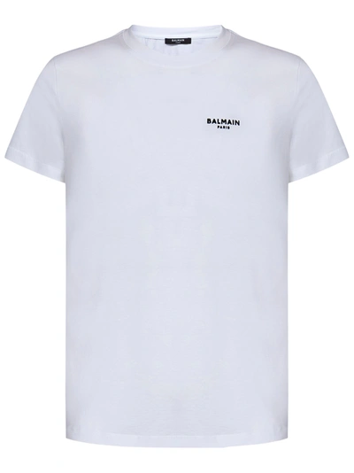 Shop Balmain Paris T-shirt In Bianco