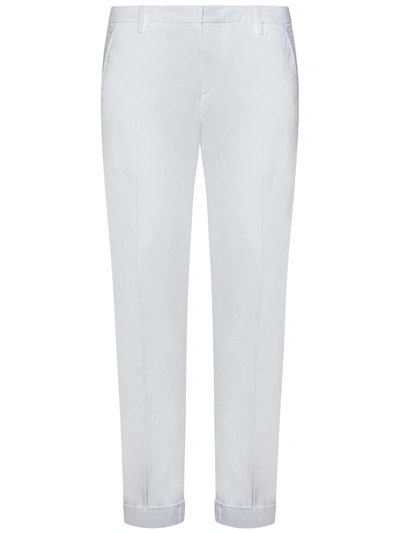 Shop Dondup Gaubert Trousers In Bianco