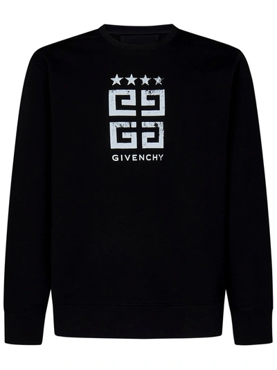 Shop Givenchy 4g Stars Sweatshirt In Nero