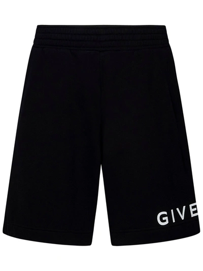 Shop Givenchy Archetype Shorts In Nero