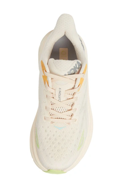 Shop Hoka Clifton 9 Running Shoe In Vanilla / Astral
