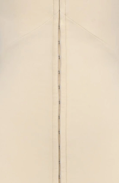 House Of Cb Mia Halter Stretch Crepe Sheath Cocktail Dress In Ecru