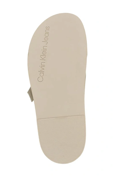Shop Calvin Klein Eandria Slide Sandal In Ivory