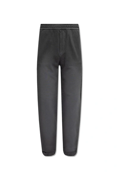 Shop Fendi Pocketed Straight-leg Jogging Pants In Black