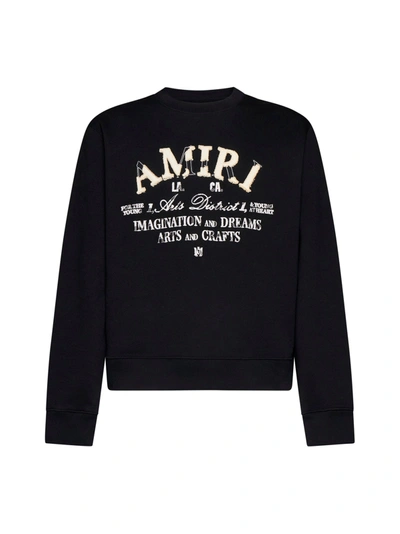 Shop Amiri Fleece In Black