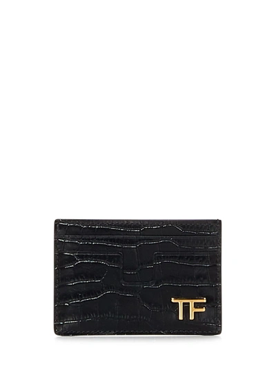 Shop Tom Ford Cardholder In Black