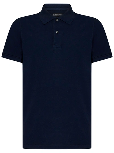 Shop Tom Ford Polo Shirt In Blue