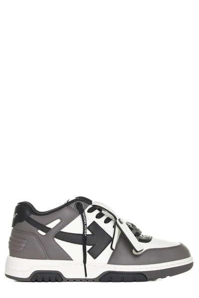 Shop Off-white Out Of Office Lace-up Sneakers In Grey