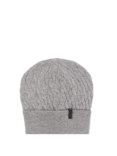 Shop Brunello Cucinelli Hat In Grey