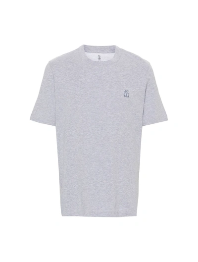 Shop Brunello Cucinelli T-shirt In Grey