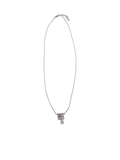 Shop Givenchy 4g Silver Nacklace In Metallic