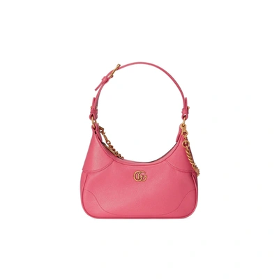 Shop Gucci Aphrodite Small Shoulder Bag In Pink