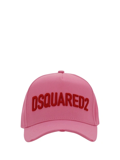 Shop Dsquared2 Baseball Hat In Rosa Rosso