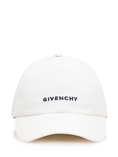 Shop Givenchy Cap With Logo In White