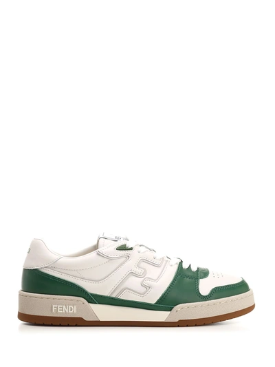 Shop Fendi Sneakers Match In White
