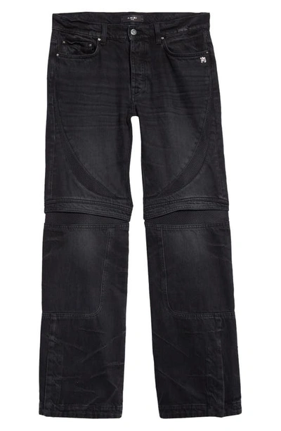 Shop Amiri Mx-3 Straight Leg Jeans In Faded Black