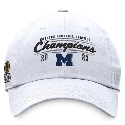 Shop Top Of The World White Michigan Wolverines College Football Playoff 2023 National Champions Script