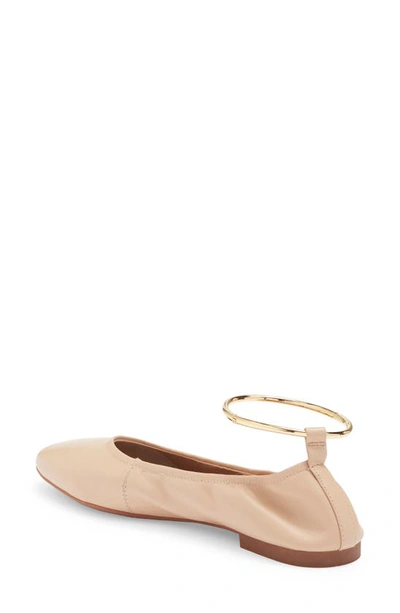 Shop Jeffrey Campbell Tippy Flat In Natural Gold