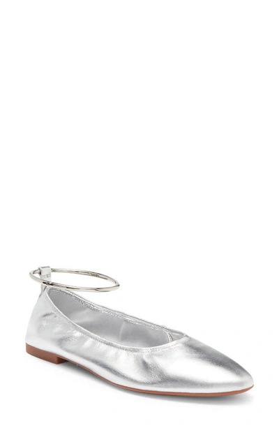 Shop Jeffrey Campbell Tippy Flat In Silver