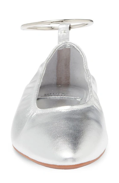 Shop Jeffrey Campbell Tippy Flat In Silver