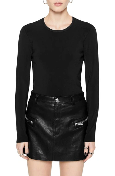 Shop Rebecca Minkoff Bonnie Back Cutout Knit Top In True Black