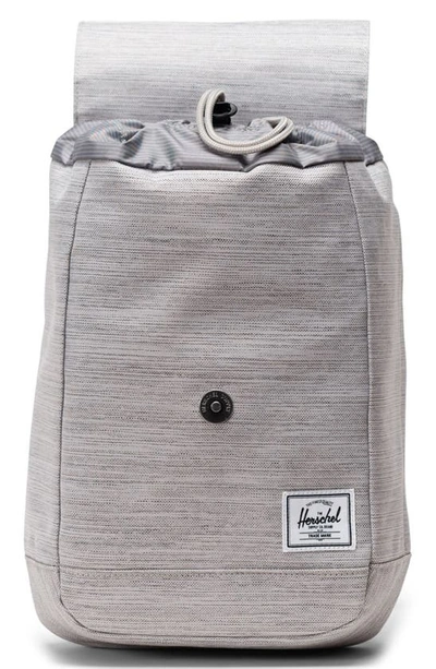 Shop Herschel Supply Co Retreat Recycled Polyester Sling Bag In Light Grey Crosshatch