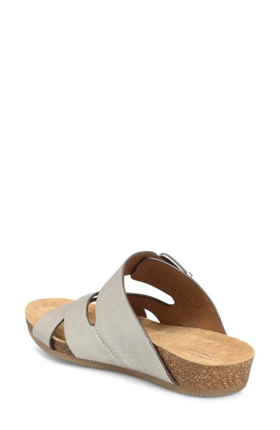 Shop Comfortiva Gervaise Slide Sandal In Grey-gold