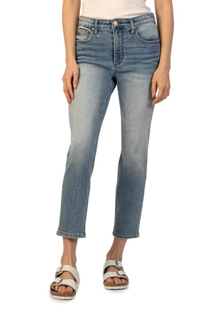 Shop Kut From The Kloth Rachael Fab Ab High Waist Crop Mom Jeans In Coherently