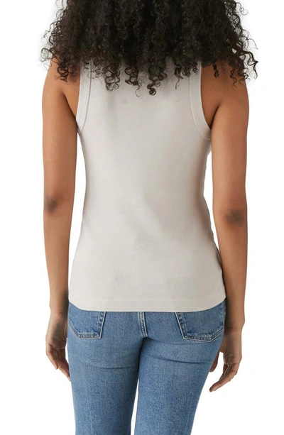 Shop Michael Stars Paloma Cotton Tank Top In Cement