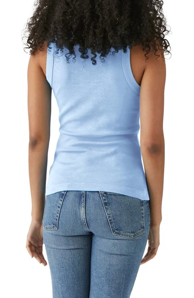 Shop Michael Stars Paloma Cotton Tank Top In Water