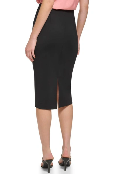 Dkny Women's Solid Pencil Skirt In Black