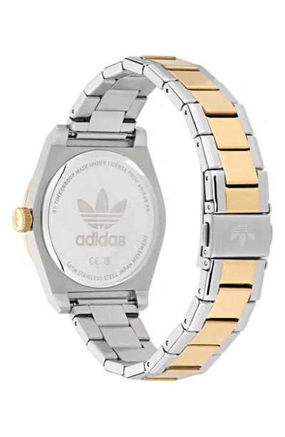 Shop Adidas Originals Code Five Bracelet Watch, 40mm In Two-tone