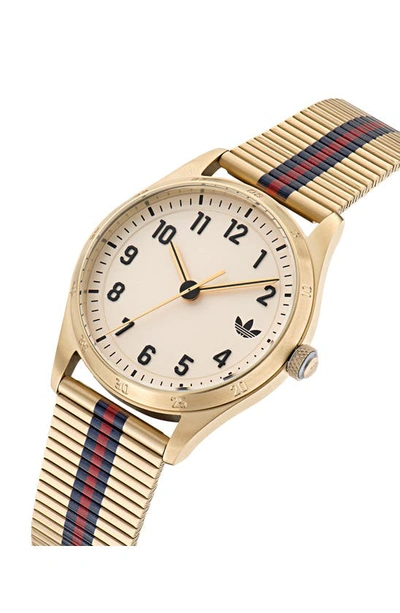 Shop Adidas Originals Code Four Bracelet Watch, 42mm In Goldone