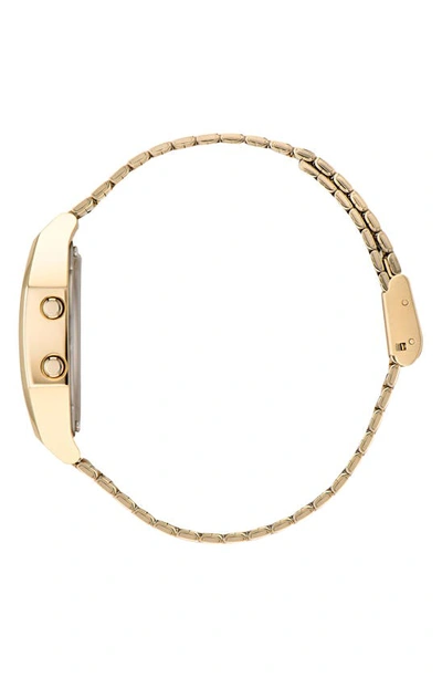 Shop Adidas Originals Digital Two Bracelet Watch, 36mm In Goldone