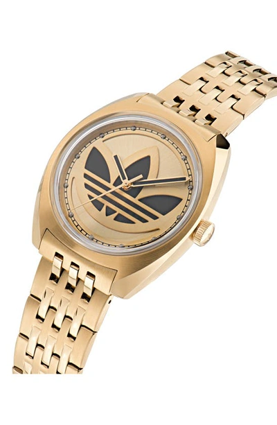 Shop Adidas Originals Edition One Bracelet Watch, 39mm In Goldone