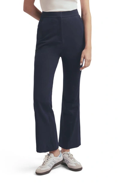 Favorite Daughter The Phoebe Crop Flare Pants In Navy