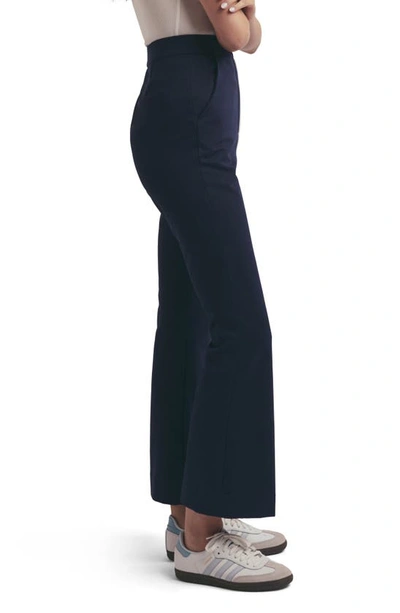 Favorite Daughter The Phoebe Crop Flare Pants In Navy