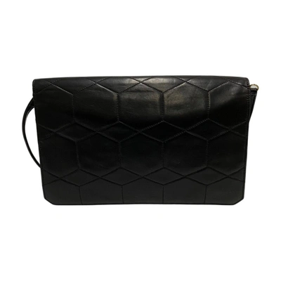 Shop Dior Black Leather Shopper Bag ()