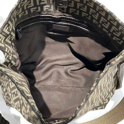 Shop Fendi Brown Canvas Shopper Bag ()