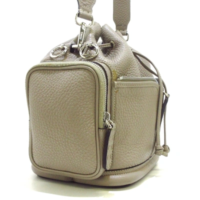 Shop Fendi Mon Trésor Beige Leather Shoulder Bag ()