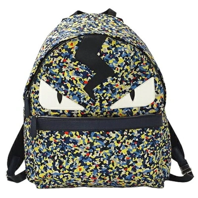 Shop Fendi Monster Multicolour Synthetic Backpack Bag ()