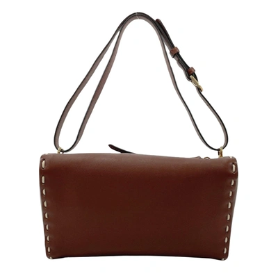 Shop Fendi Selleria Brown Leather Shopper Bag ()