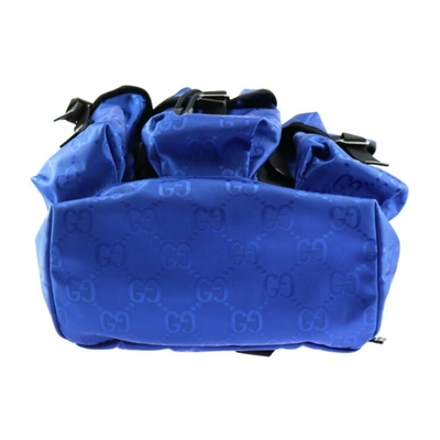 Shop Gucci -- Blue Leather Backpack Bag ()