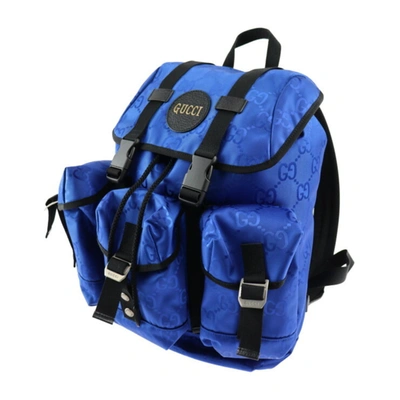 Shop Gucci -- Blue Leather Backpack Bag ()