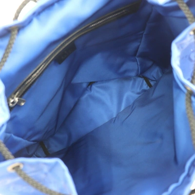 Shop Gucci -- Blue Leather Backpack Bag ()