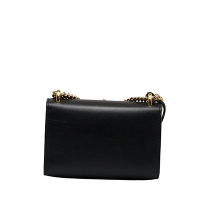 Shop Gucci Padlock Black Leather Shopper Bag ()