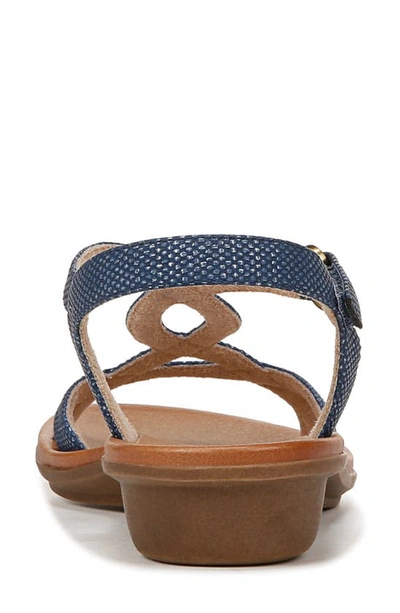 Soul Naturalizer Solo Ankle Strap Sandal In Blue Fabric