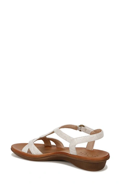 Shop Soul Naturalizer Solo Ankle Strap Sandal In Ivory Faux Leather