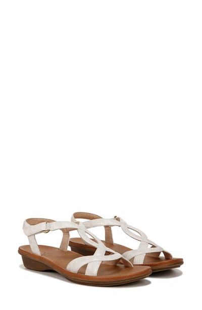 Shop Soul Naturalizer Solo Ankle Strap Sandal In Ivory Faux Leather